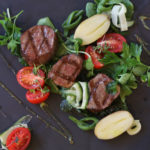 Oude Werf dinner - grilled beef fillet with salad